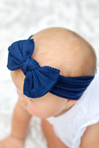 Cable Knit Bow Headband