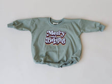 Merry and Bright Oversized Sweatshirt Romper