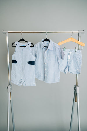 Blue Americana Pull-on Shorts