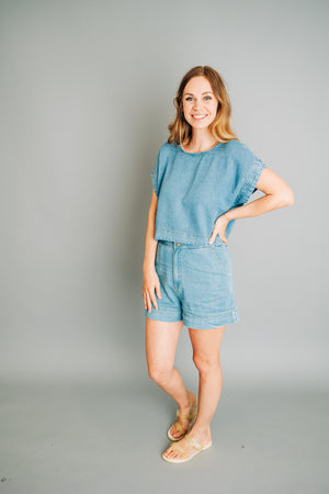 Chambray Batwing Shirt