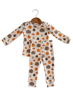 Waffle 2-Piece Pajama Set - Pumpkin