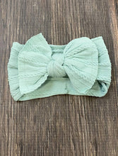 Cable Knit Bow Headband