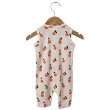 Waffle Romper - Oranges