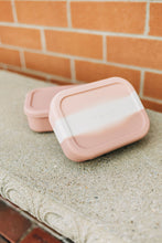 Divided Silicone Bento Lunch Box - Pink Tie Dye