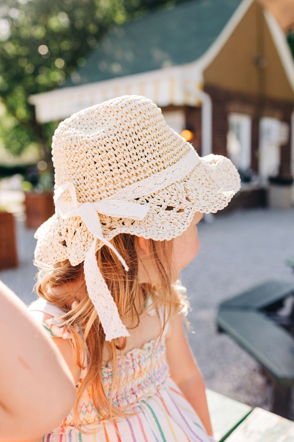 Straw Hat with Bow