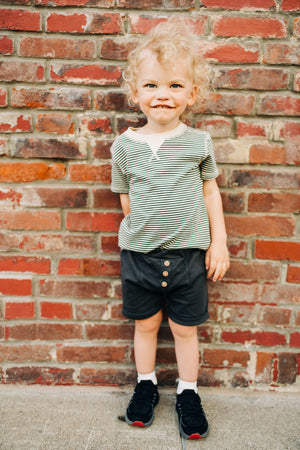 Charcoal Stripes Tee