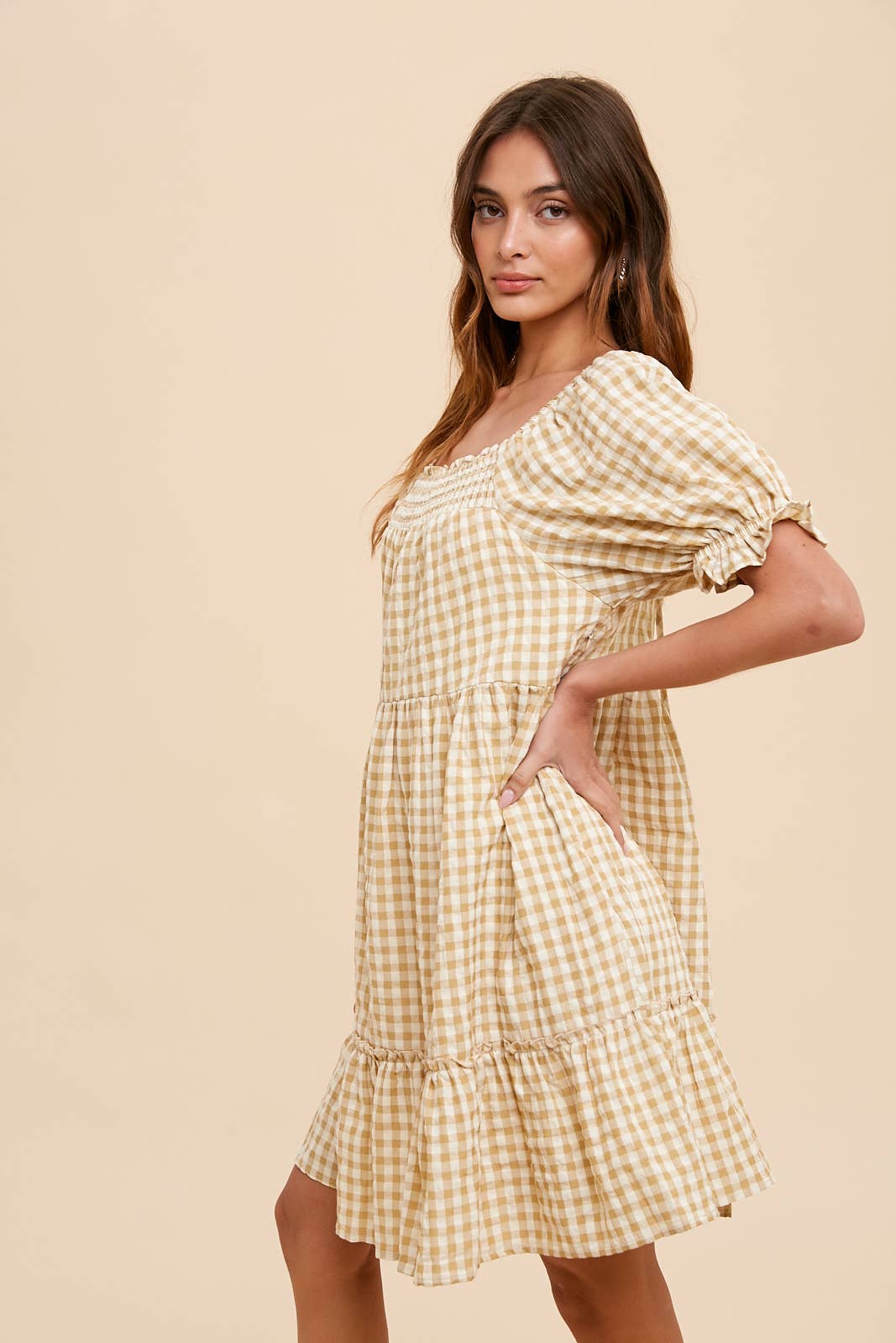 Sun Bleached Gingham Dress