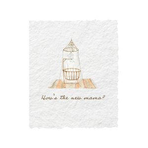 How's the new mama? | Eco-Friendly New Baby Greeting Card