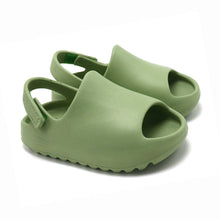 Rubber Platform Sandals - Green