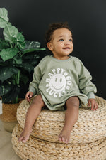 Happy Go Lucky Sweatshirt Romper