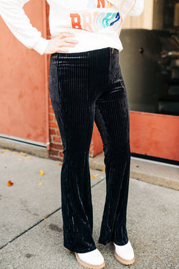 Holiday Party High Waist Corduroy Pants