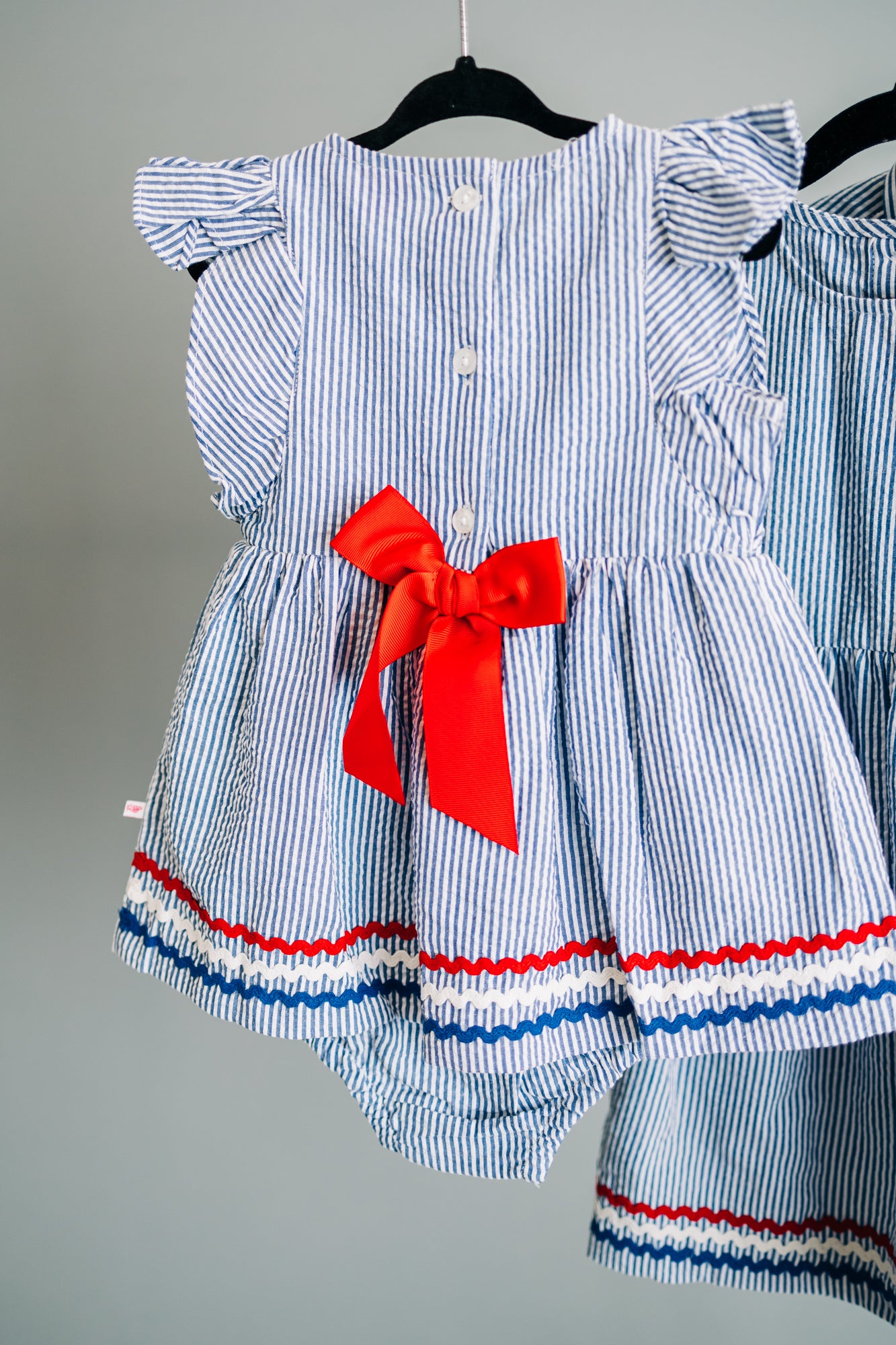 Blue Americana Skirted Romper