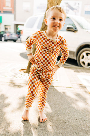 Fall Checkered Bamboo Pajamas