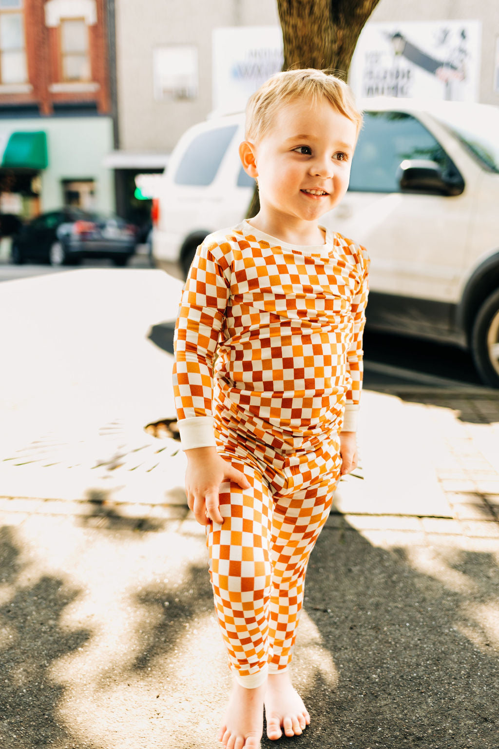 Fall Checkered Bamboo Pajamas