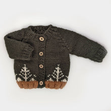 Forest Loden Cardigan Sweater