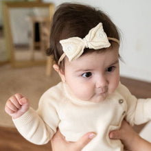 Embroidered Knit Baby Headband