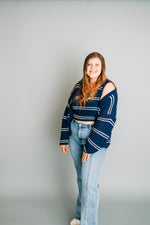 Navy Striped Tank