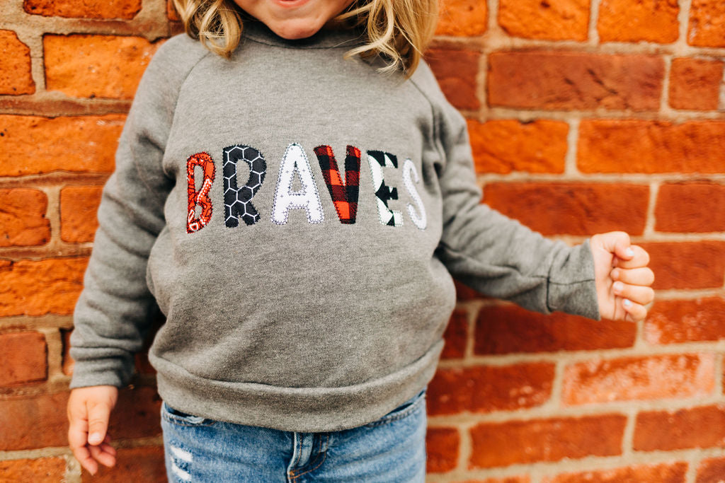 Embroidered Braves Sweatshirt