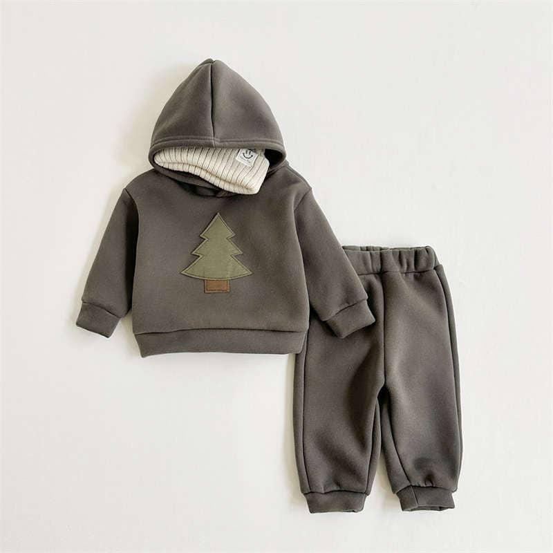 Christmas Tree Hooded Set