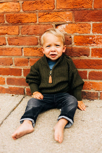 Dark Green Sweater - Child