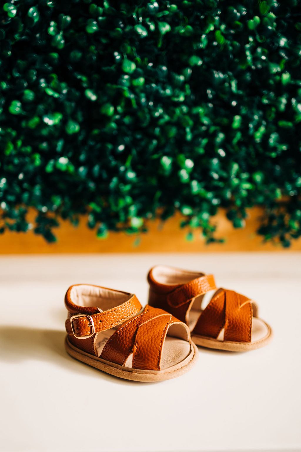 Tawny Leather Baby Sandals