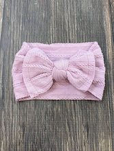 Cable Knit Bow Headband