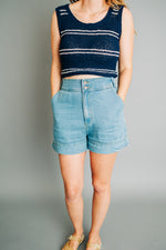 Navy Striped Tank