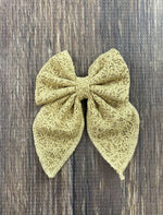 Eyelet Lace Hair Bow