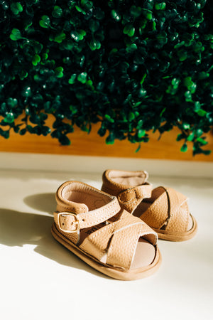 Tan Leather Baby Sandals