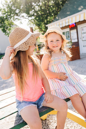 Straw Hat with Bow