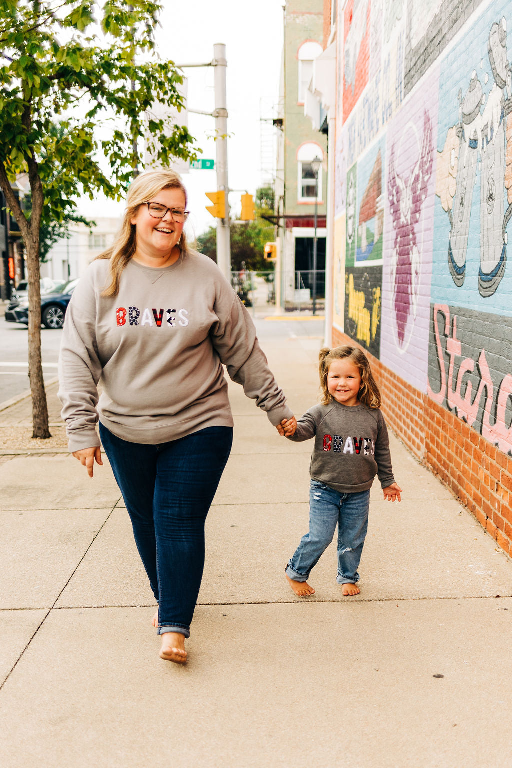 Embroidered Braves Sweatshirt