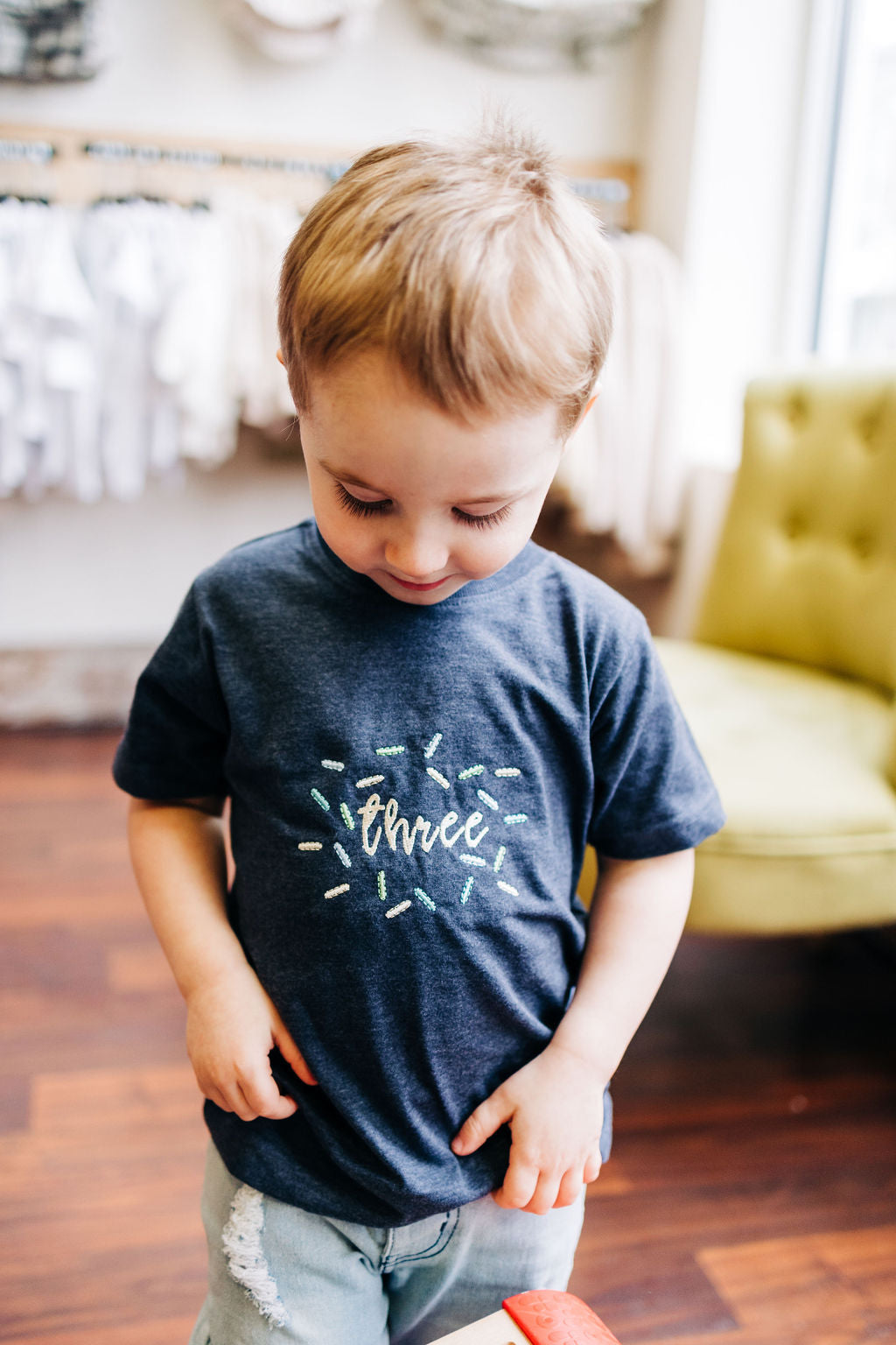 Birthday T-shirts with Confetti