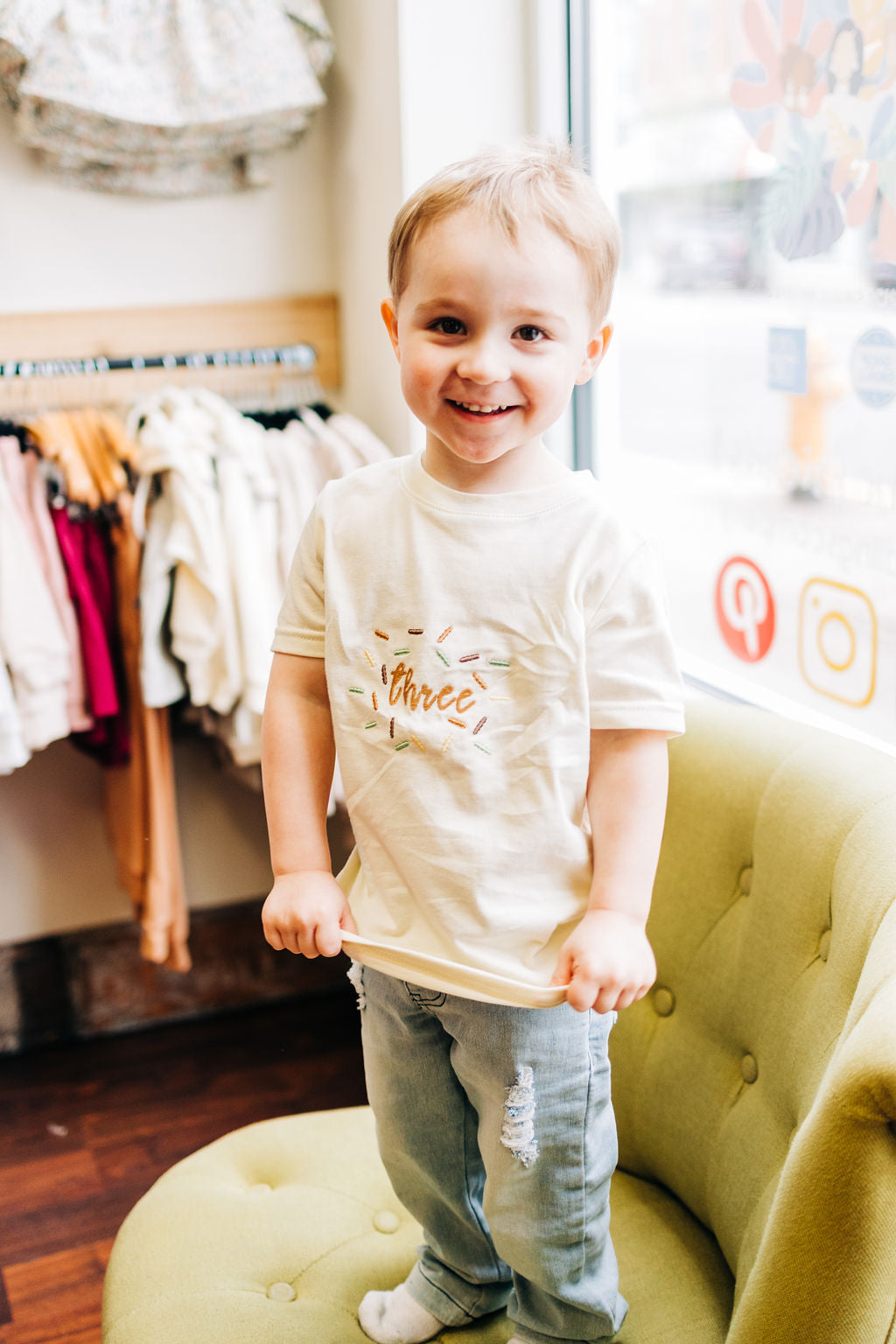 Birthday T-shirts with Confetti