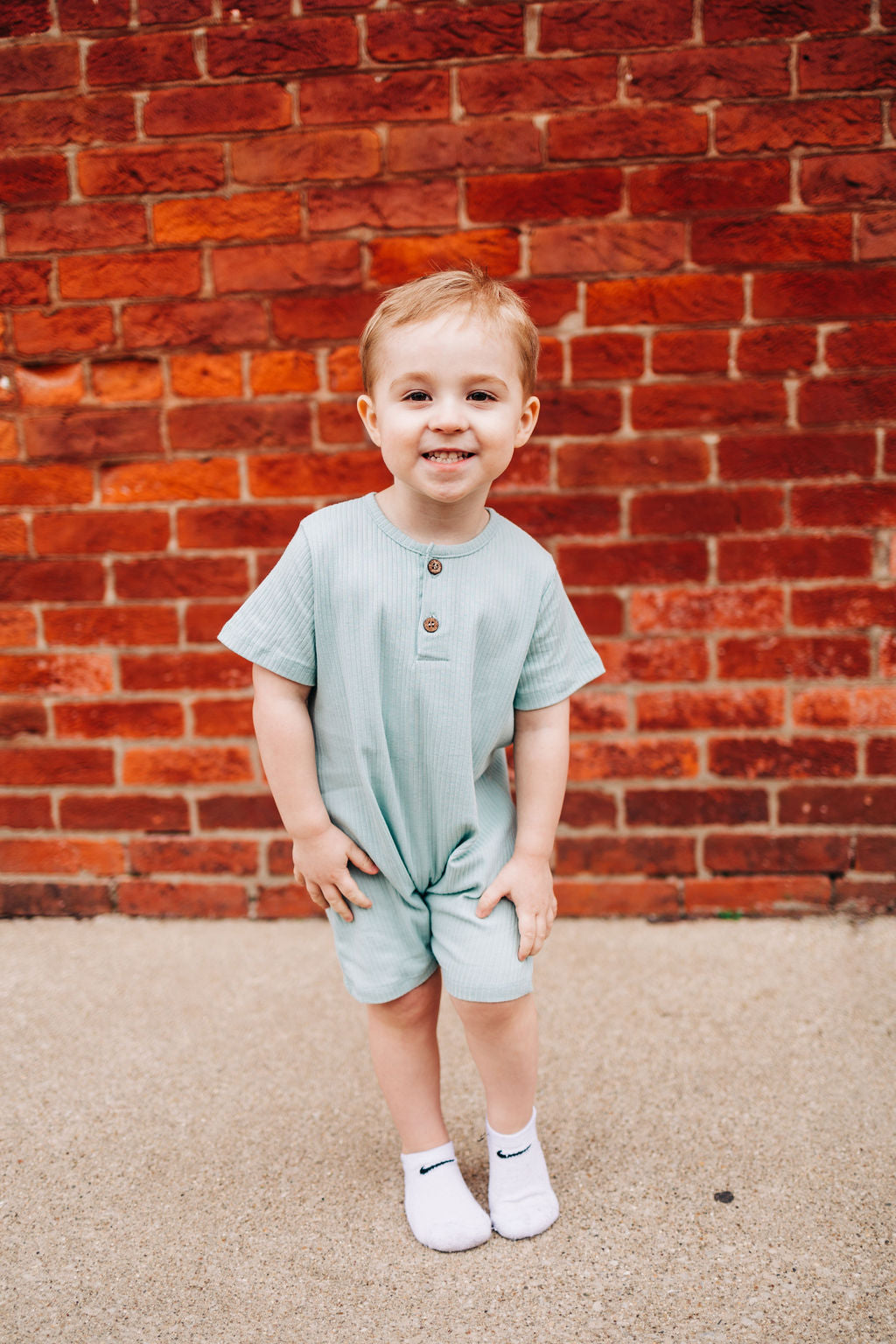 Mint Baby Romper