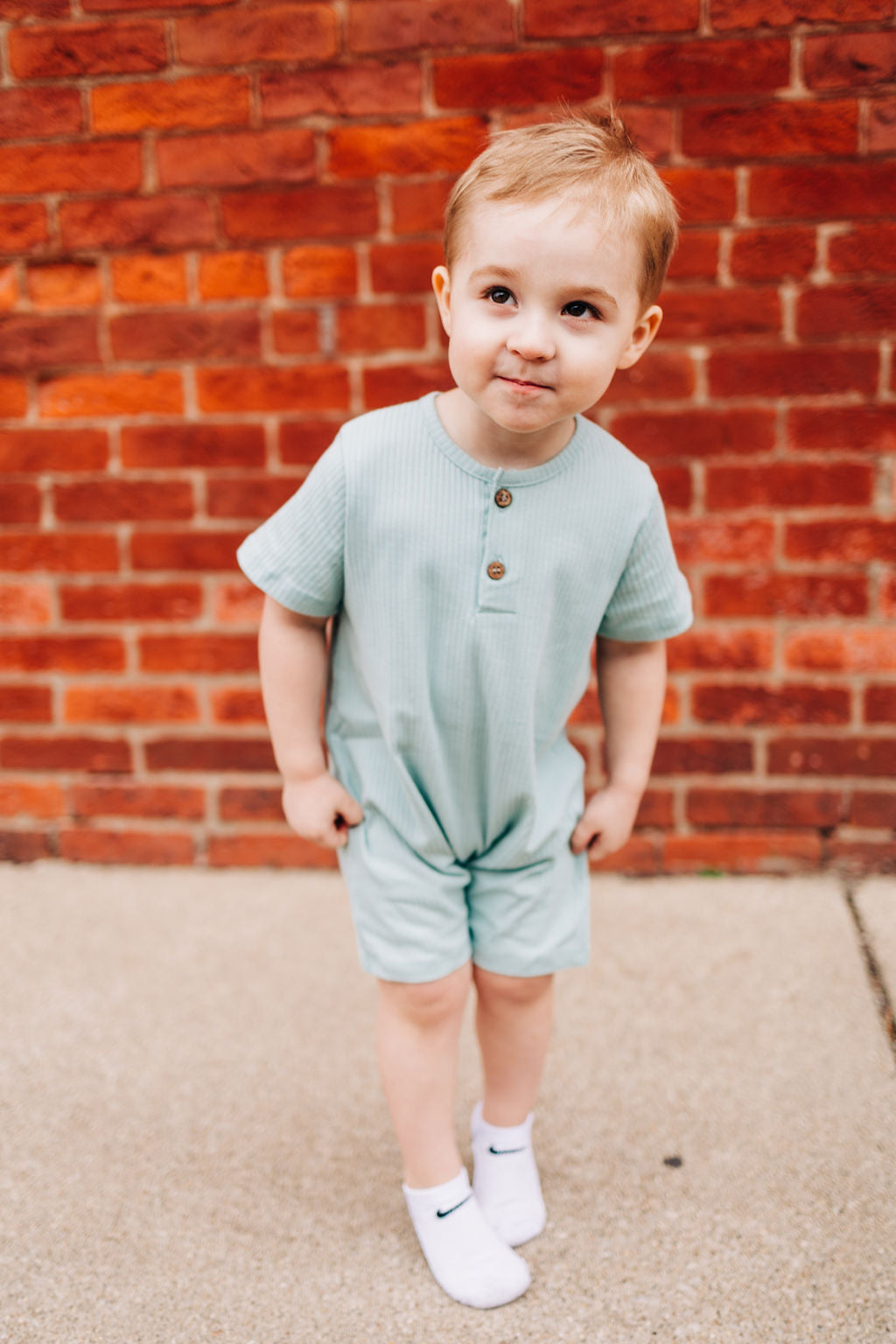 Mint Baby Romper