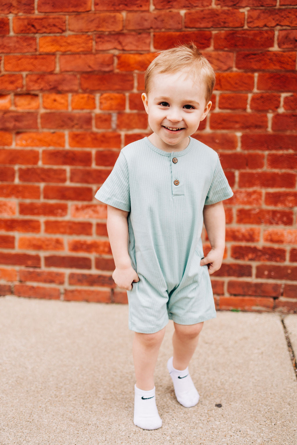 Mint Baby Romper