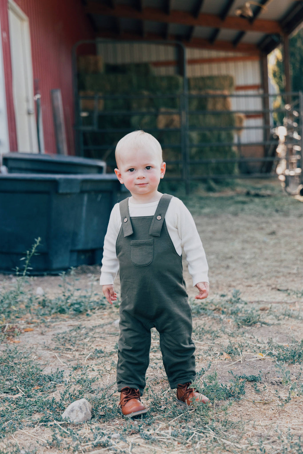 Fleece Overall- Fall Green