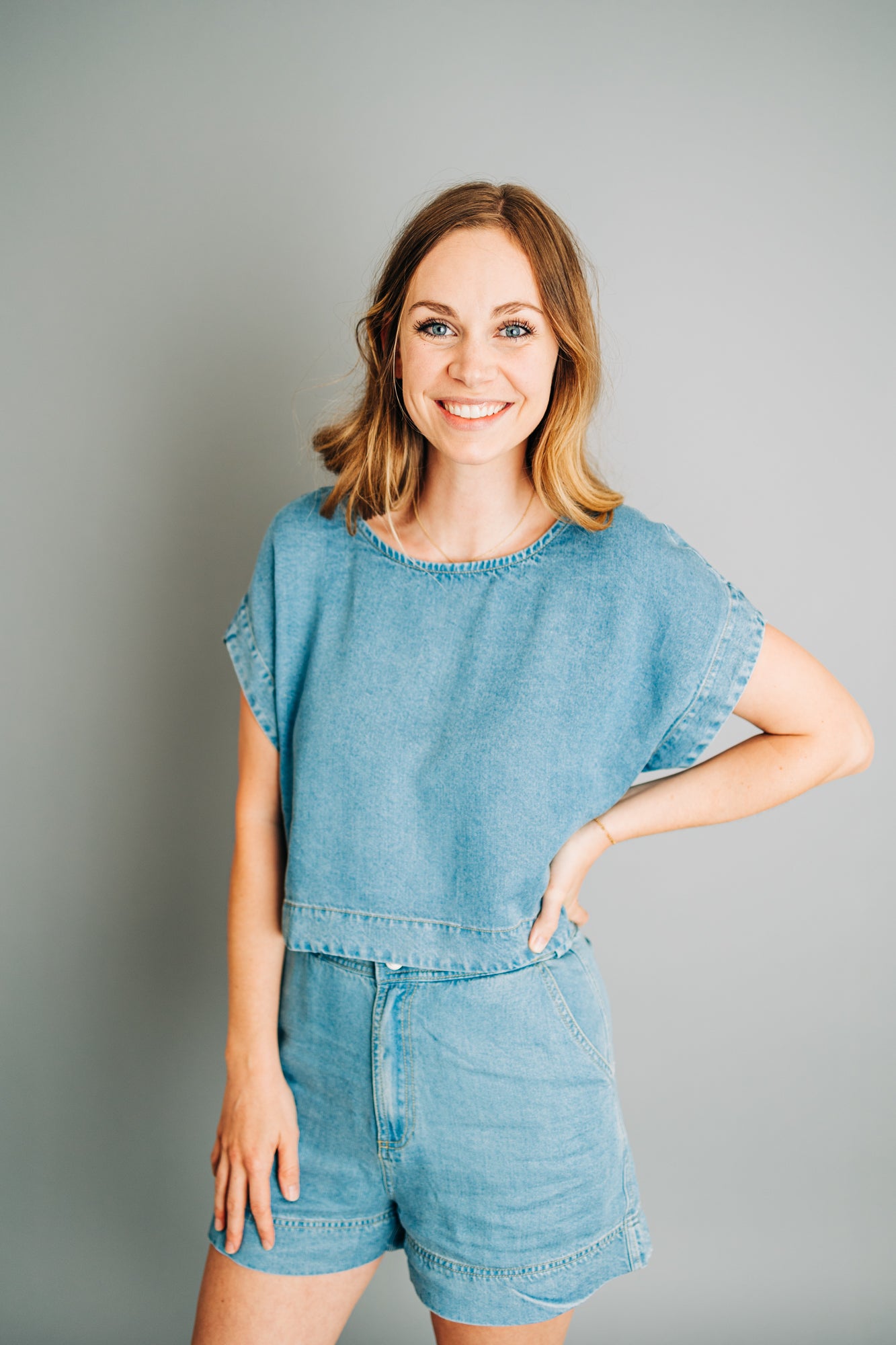 Chambray Batwing Shirt