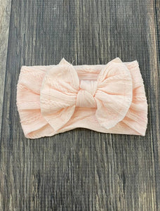 Cable Knit Bow Headband