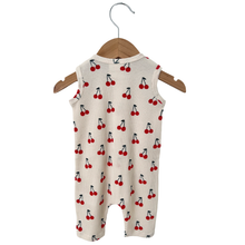 Waffle Romper - Cherries