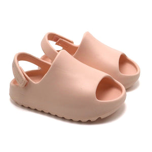 Rubber Platform Sandals - Pink