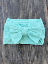 Cable Knit Bow Headband