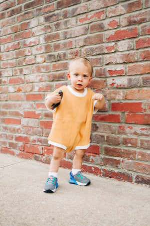 Oversized Romper - Mustard