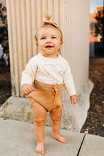 Heart Sweater Romper + Bow