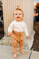 Heart Sweater Romper + Bow