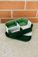 Divided Silicone Bento Lunch Box | Green Tie Dye