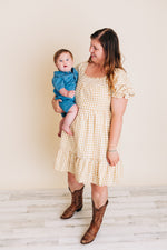 Sun Bleached Gingham Dress