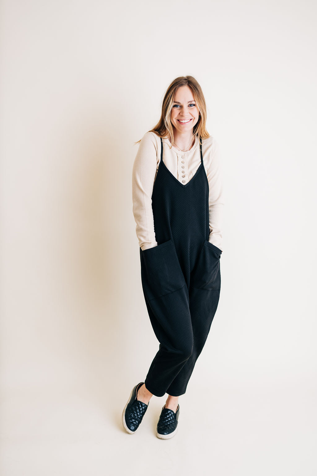 Quilted Casual Jumpsuit