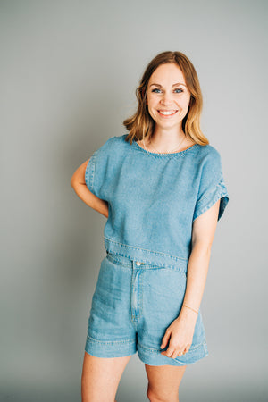 Chambray Batwing Shirt