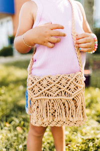 Macrame Woven Boho Fringe Purse